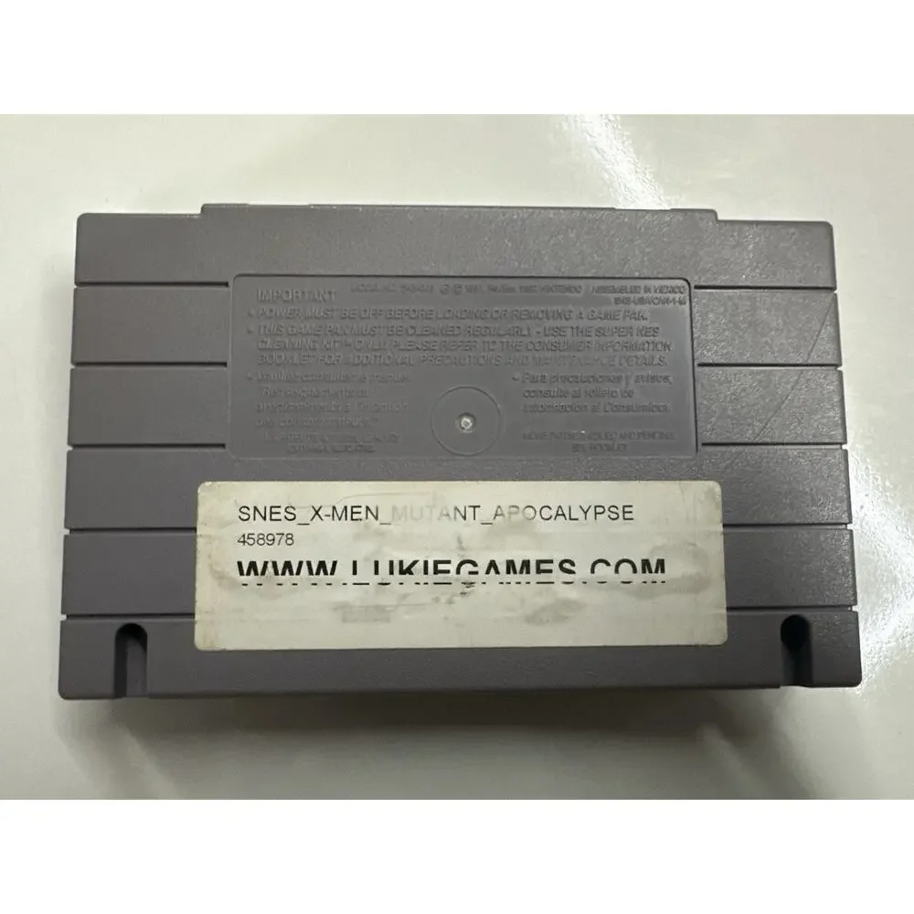 X-Men Mutant Apocalypse Super Nintendo SNES Retro Vintage Gaming Fast Shipping
